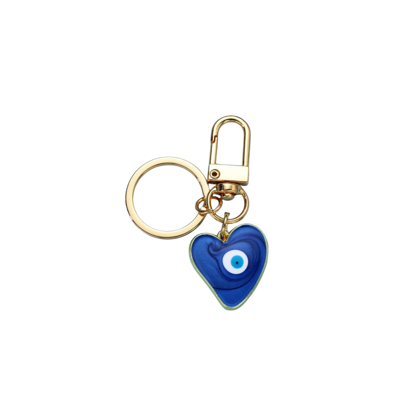 Blakely Rhode Evil Eye Heart Key Ring 
