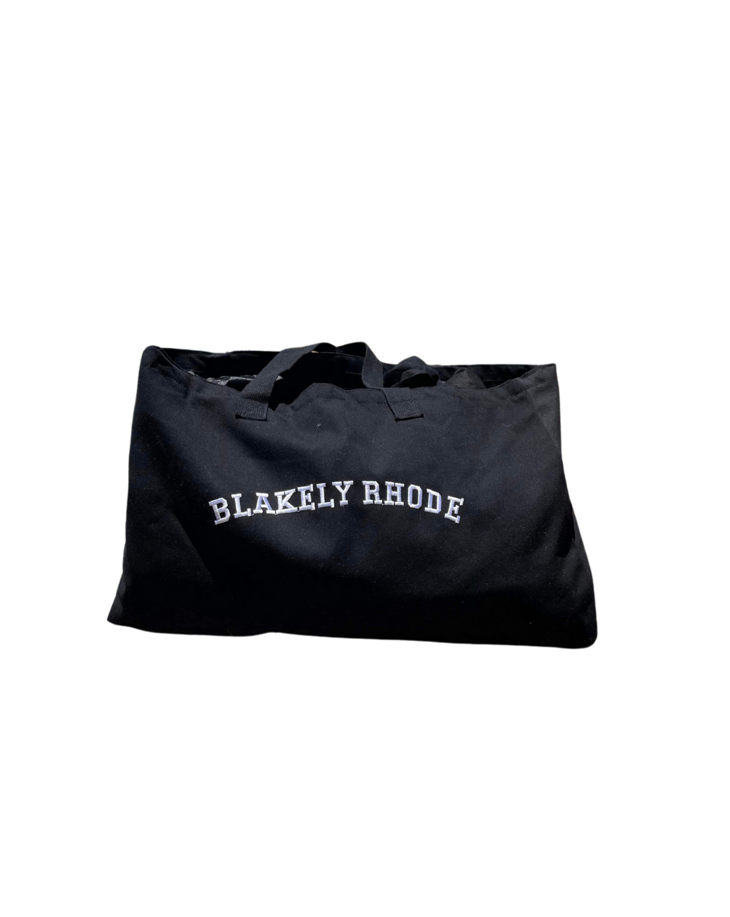 Blakely Rhode Vacation Canvas Tote Black + White
