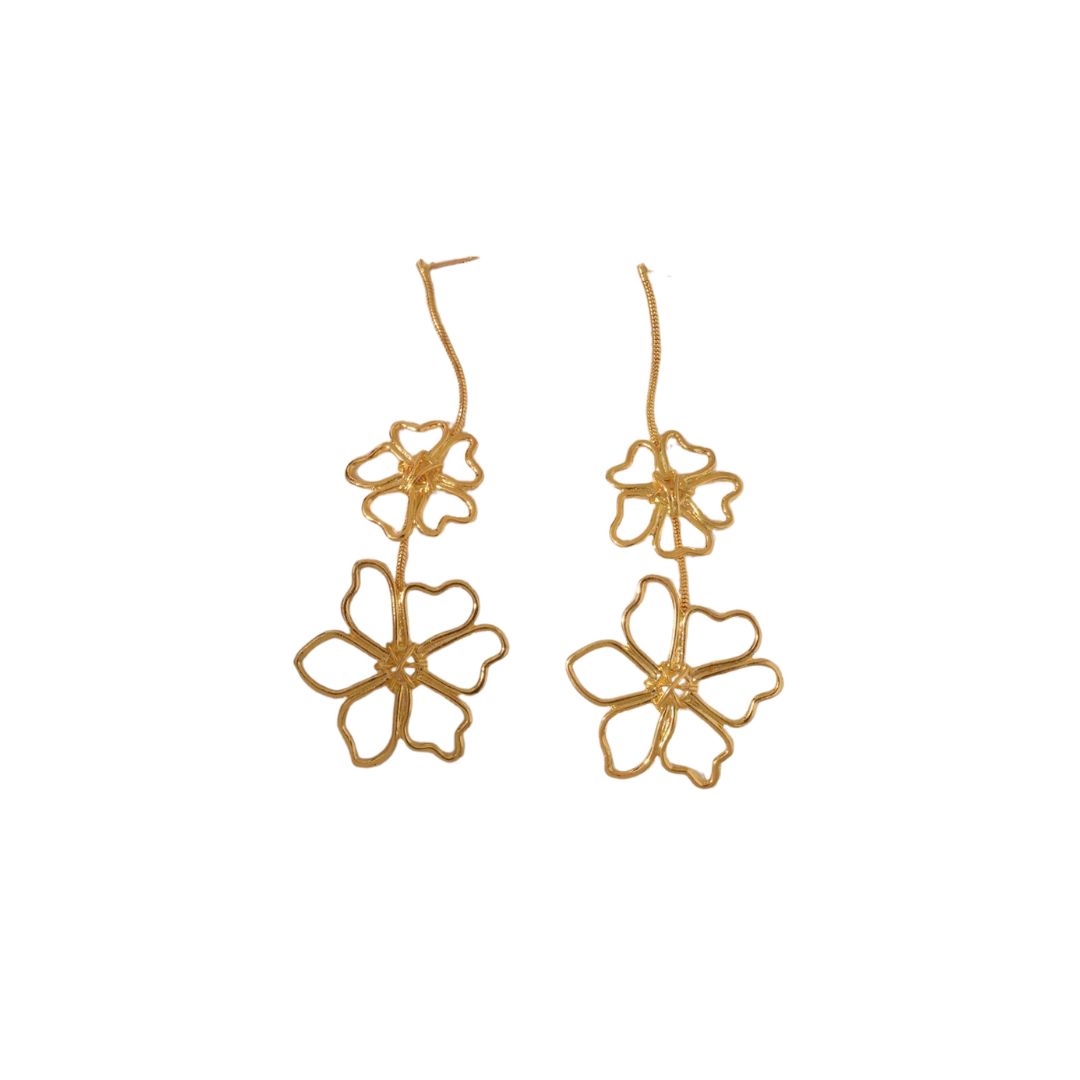 Blakely Rhode Maple Lead Long Drop Earring Gold