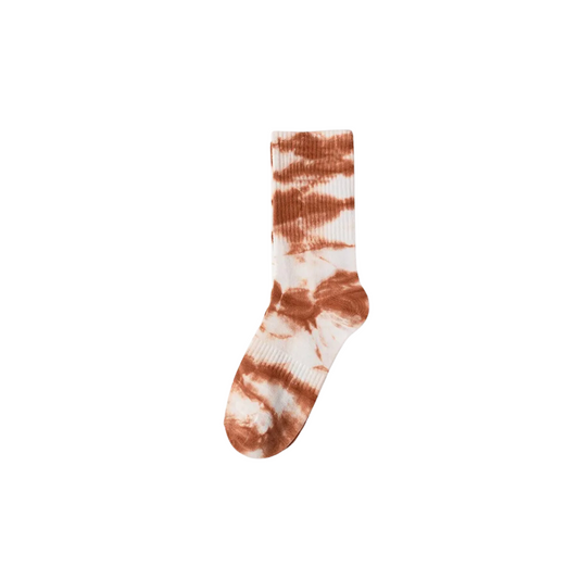blakely rhode tie dye socks brown